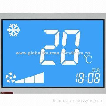 HTN air conditioning screen, custom digit segment display